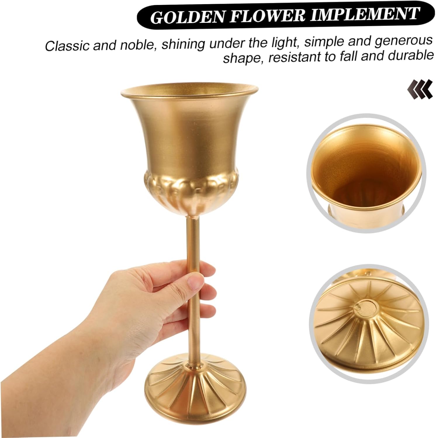 Zerodeko Iron Flowerpot for Wedding Decorations