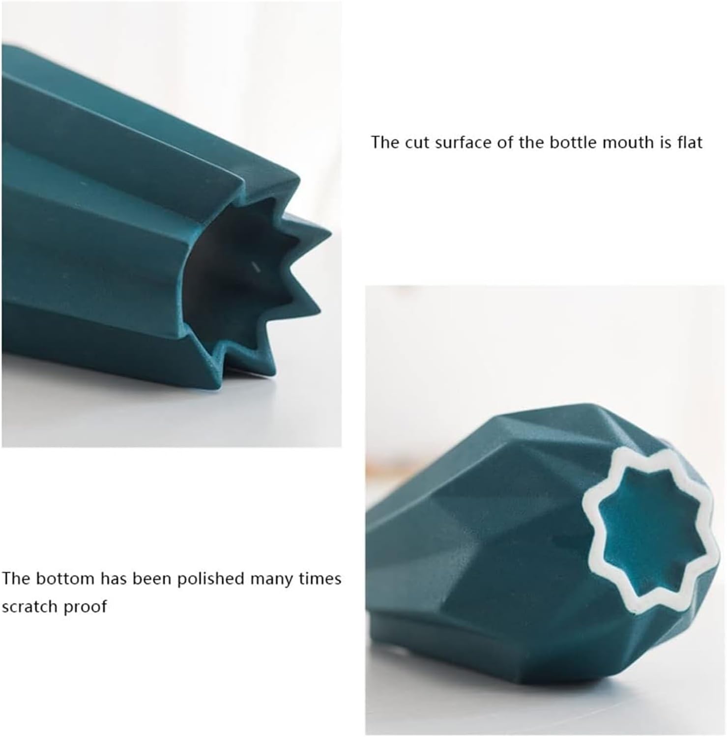 3pcs Ceramic Geometric Flower Vases for Living Room and Wedding Gifts