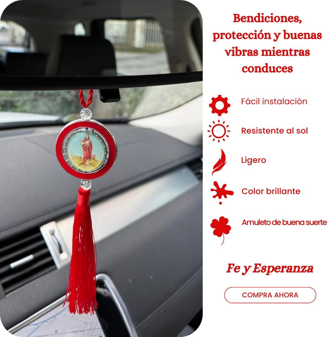 Santa Barbara Hanging Medal for Car or Home