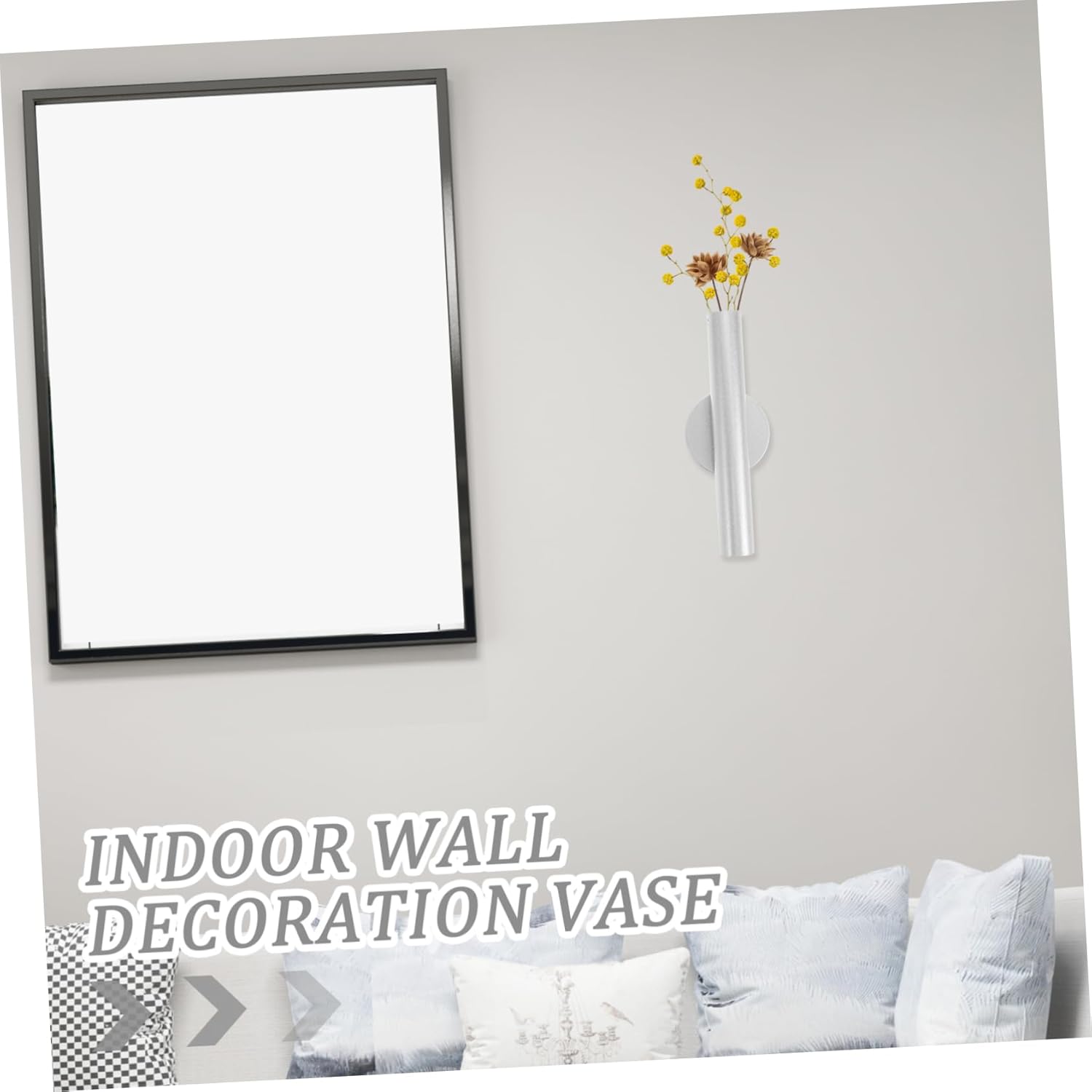 Wall-Mounted Flower Vase for Dried and Fresh Flowers