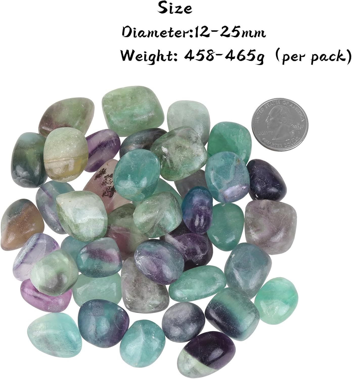 SUNYIK Tumbled Polished Stones Natural Rock Crystal for Tumbling and Feng Shui
