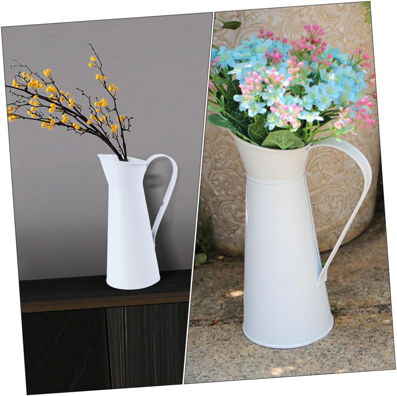 2pcs Iron Flower Vase for Modern Home Decor