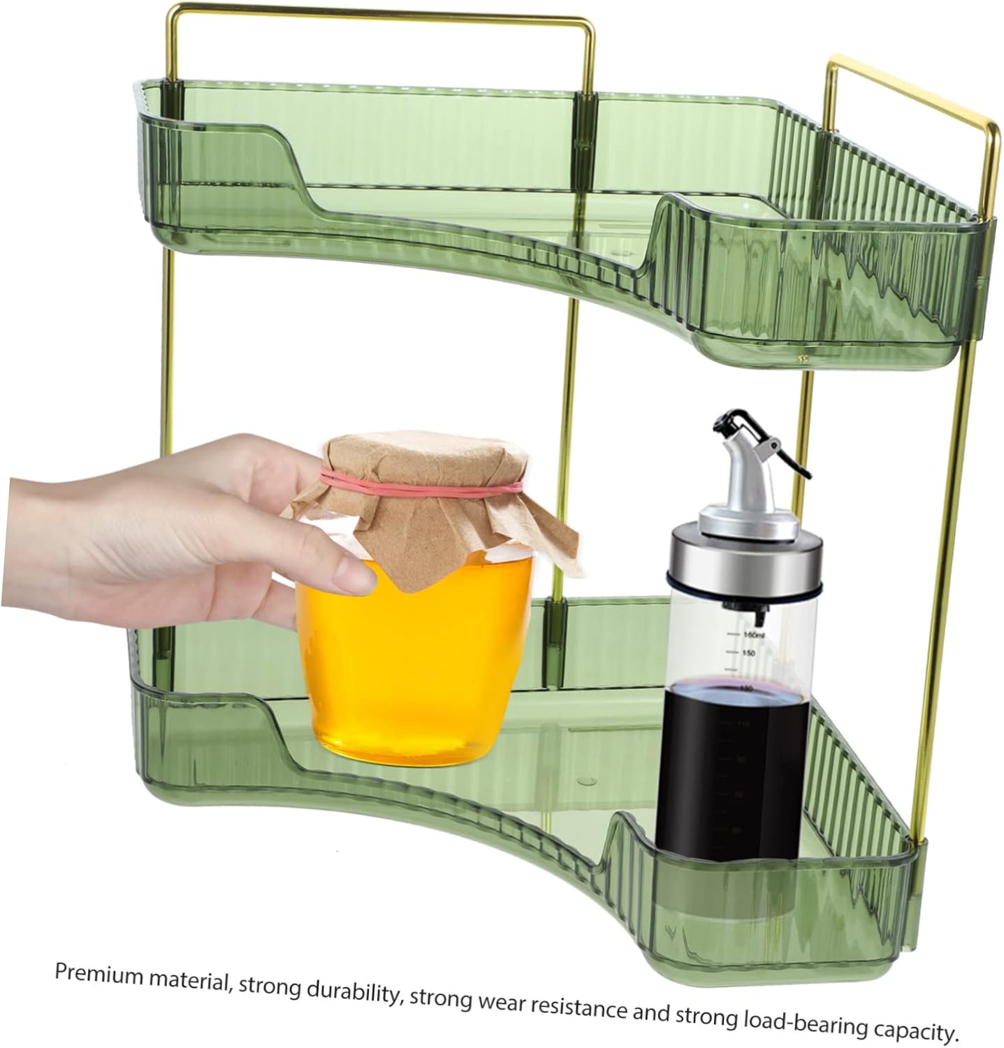 Happyyami Triangle Corner Shelf Storage Organizer Space-Saver