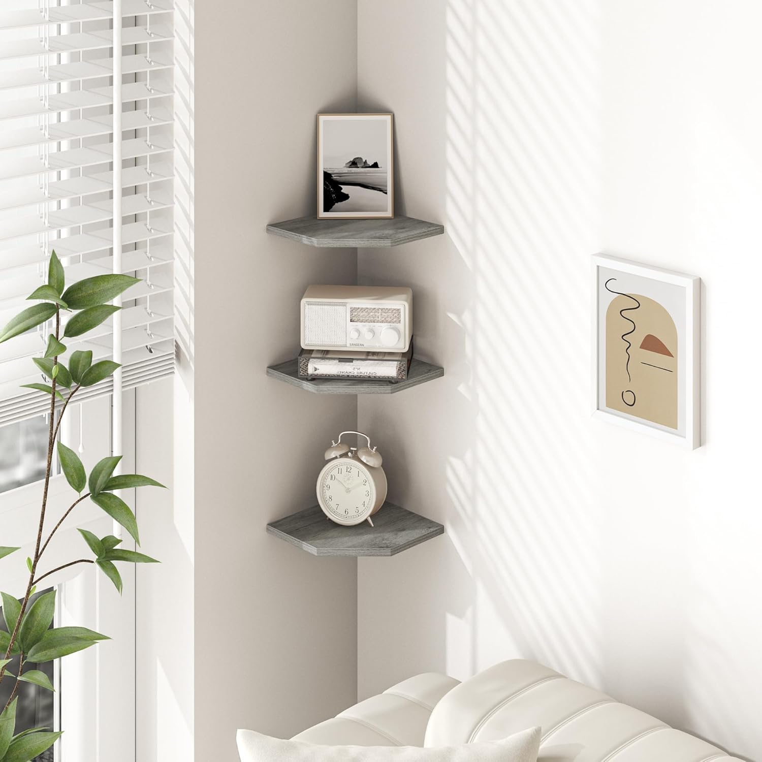 Fun Memories Corner Shelf Wall Mount Set of 3