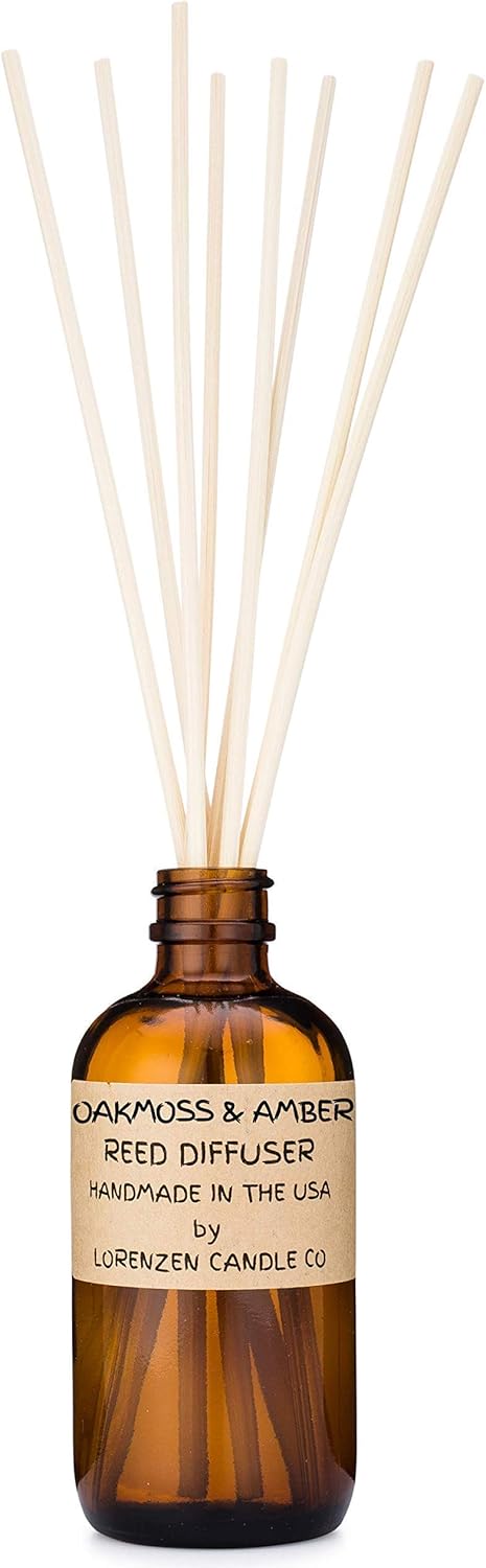 Oakmoss Amber Reed Diffuser Set - Handmade in the USA