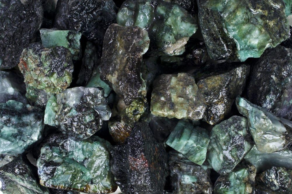 Fantasia Emerald Rough Stones 1 lb Grade 1 Brazil