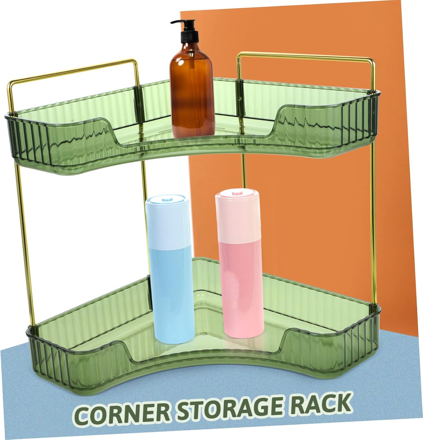 HEALLILY Corner Shelf Bath Cabinet Organizer