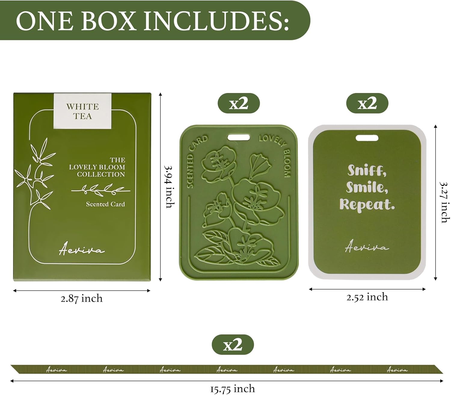 Aeviva White Tea Scented Air Freshener 2 Pack