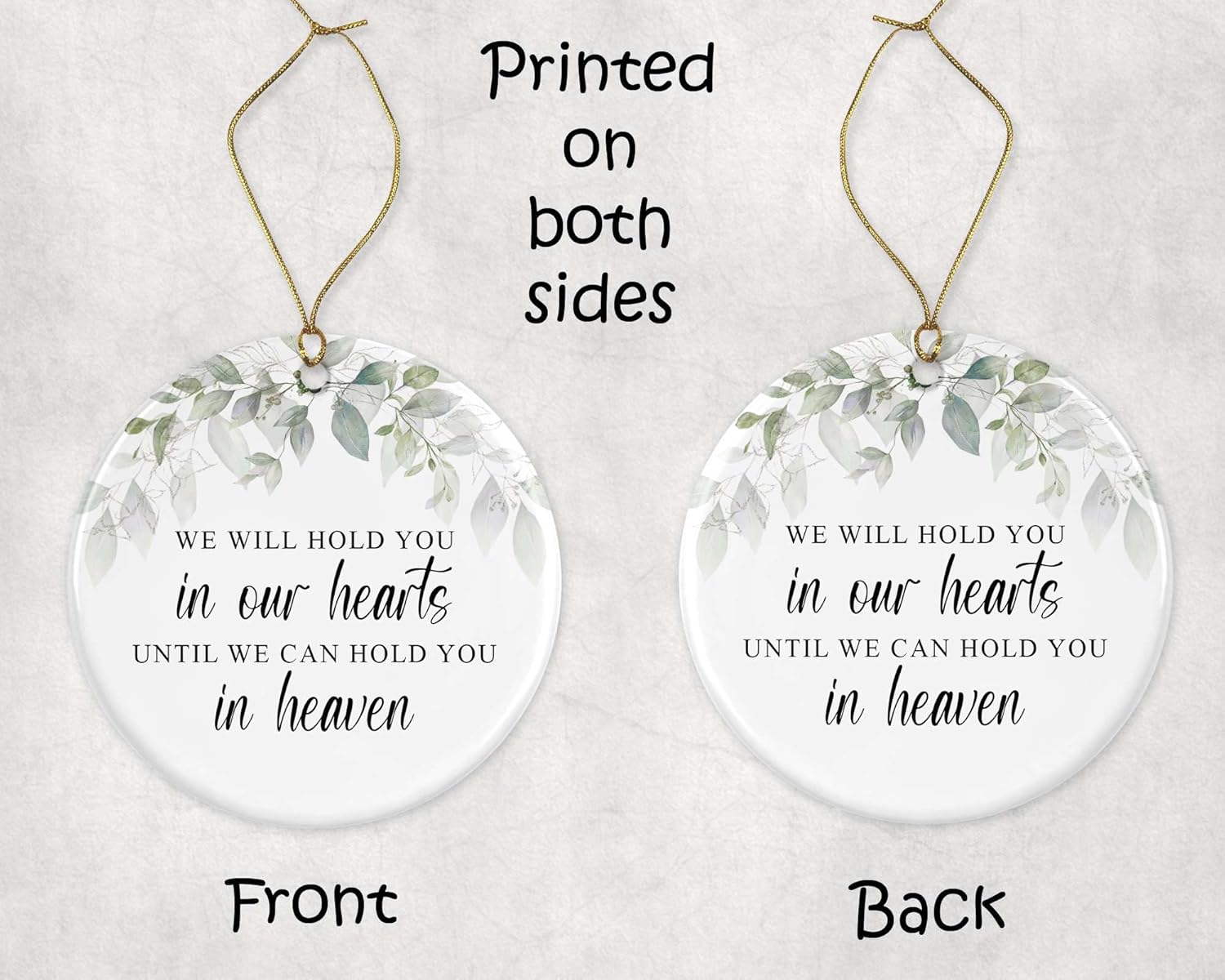 JohnPartners993 Memorial Ornament - White Ceramic Hanging Keepsake
