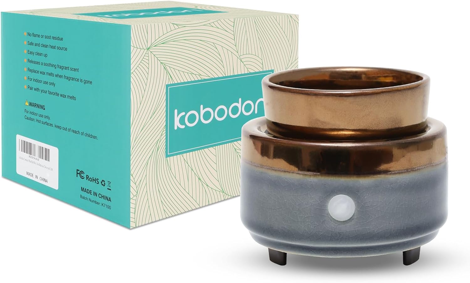 Kobodon 3-in-1 Ceramic Electric Wax Melter for Candles and Fragrance