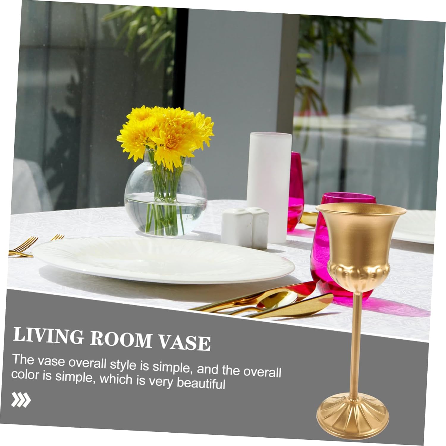 Zerodeko Iron Flowerpot for Wedding Decorations