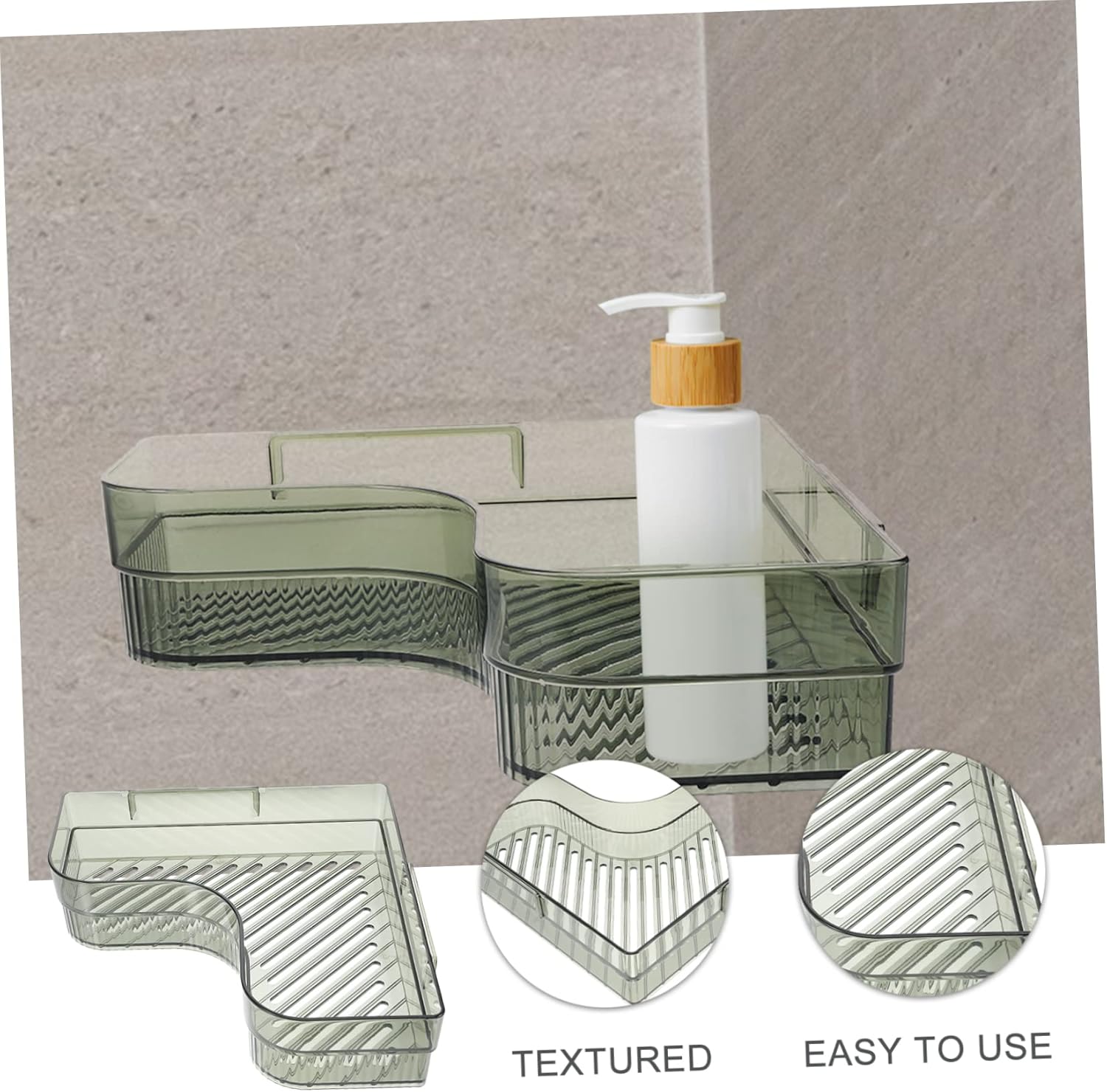 Cabilock Green Corner Wall Mounted Storage Rack