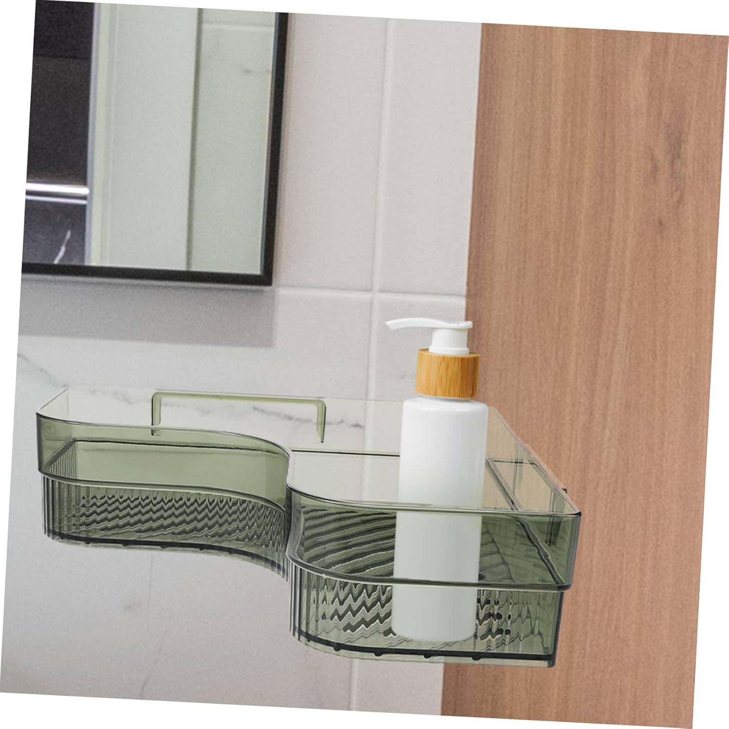 Cabilock Green Bathroom Corner Shelf Wall-Mounted Storage Rack