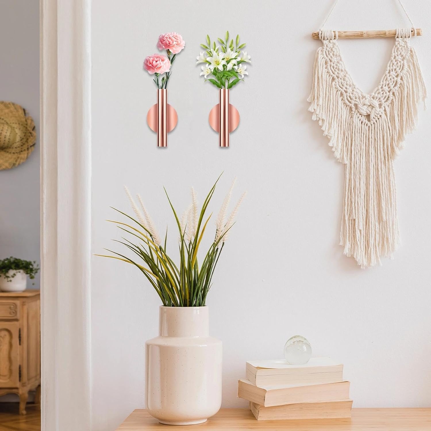 10 Pcs Gold Wall Decor Dried Flower Holder
