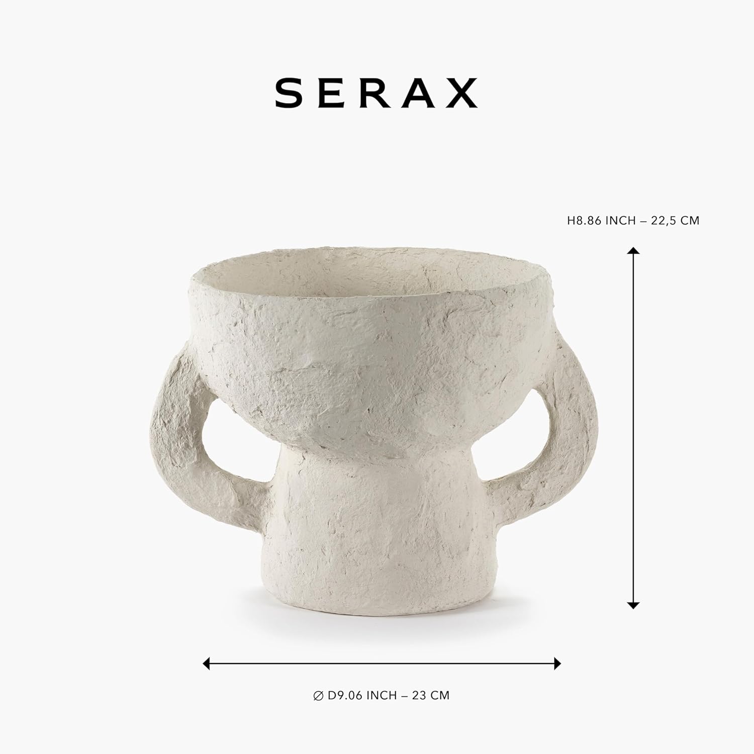 Serax Decorative Vase with Handles White