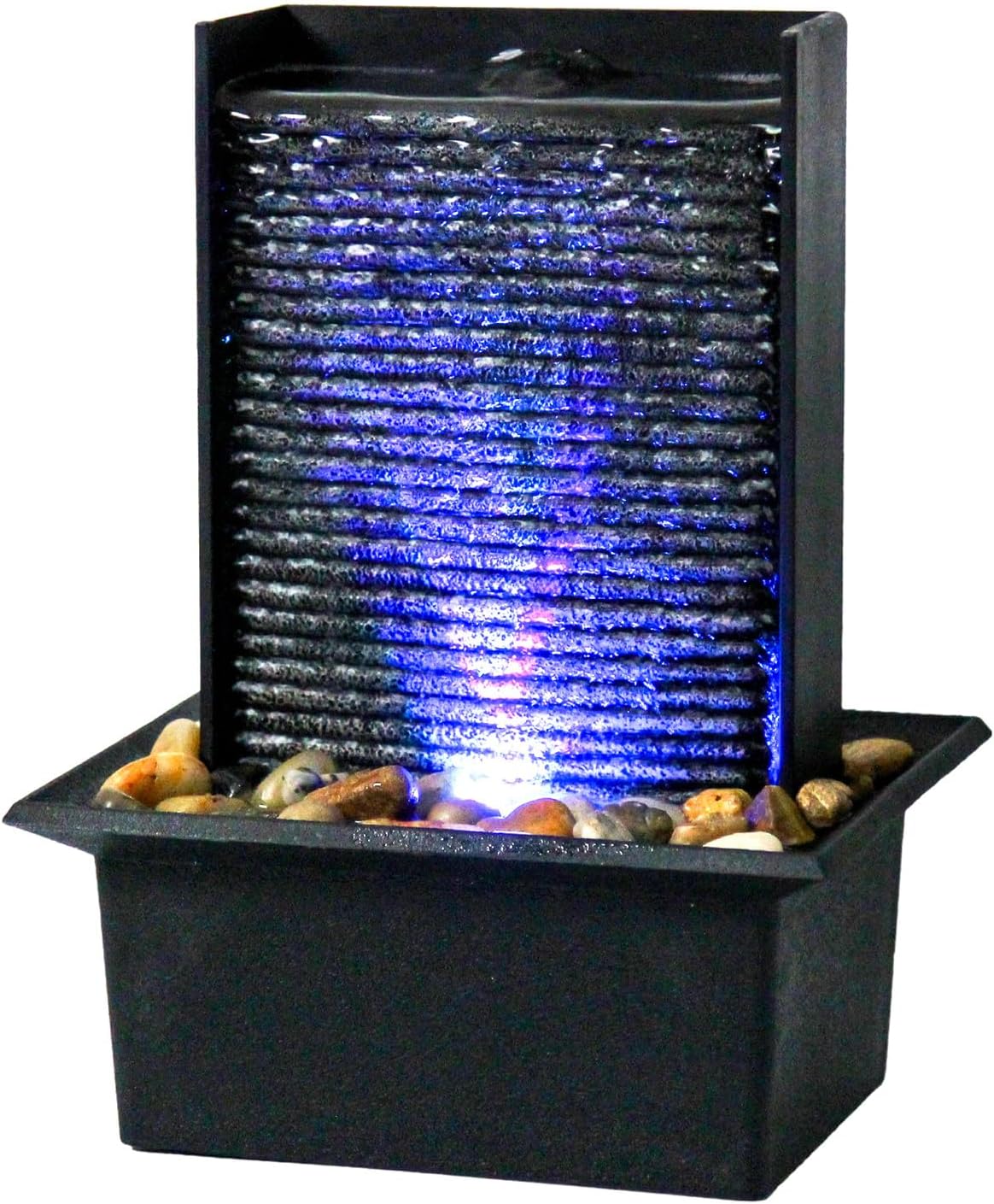 Small Indoor Tabletop Fountain with LED Lights