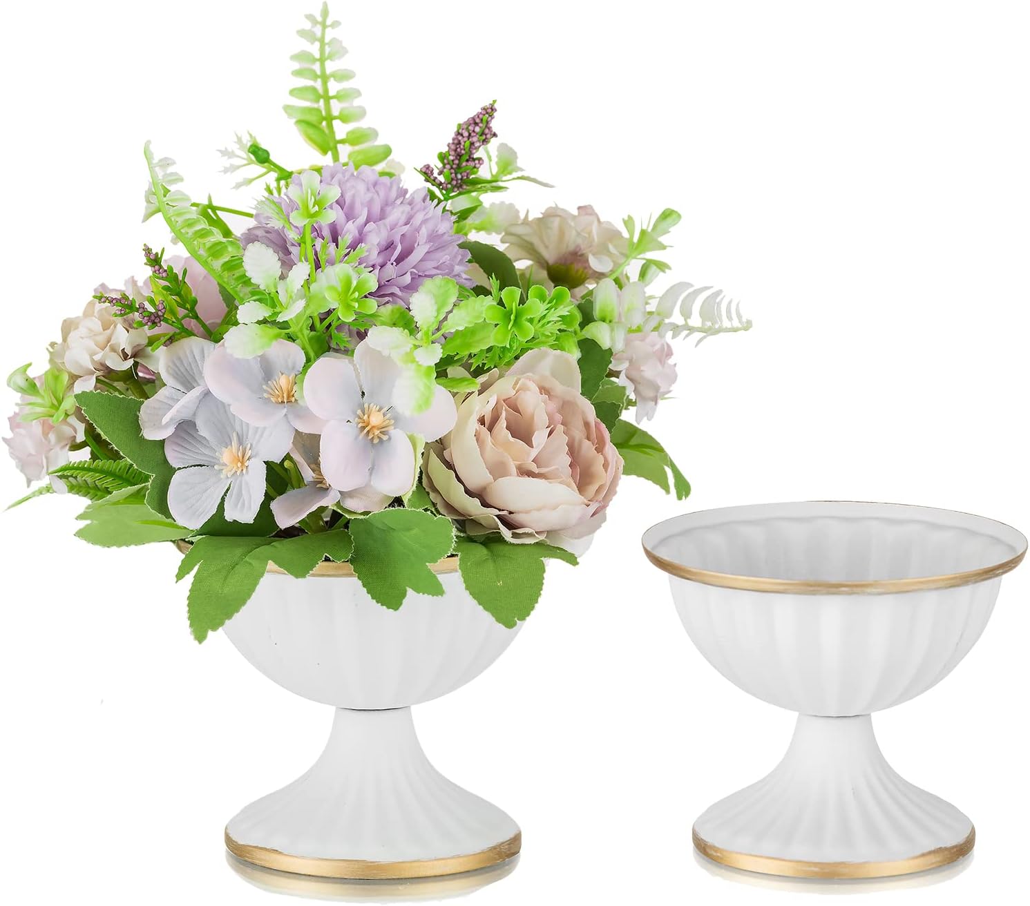 Sziqiqi Mini White Flower Vase for Centerpieces Decorations