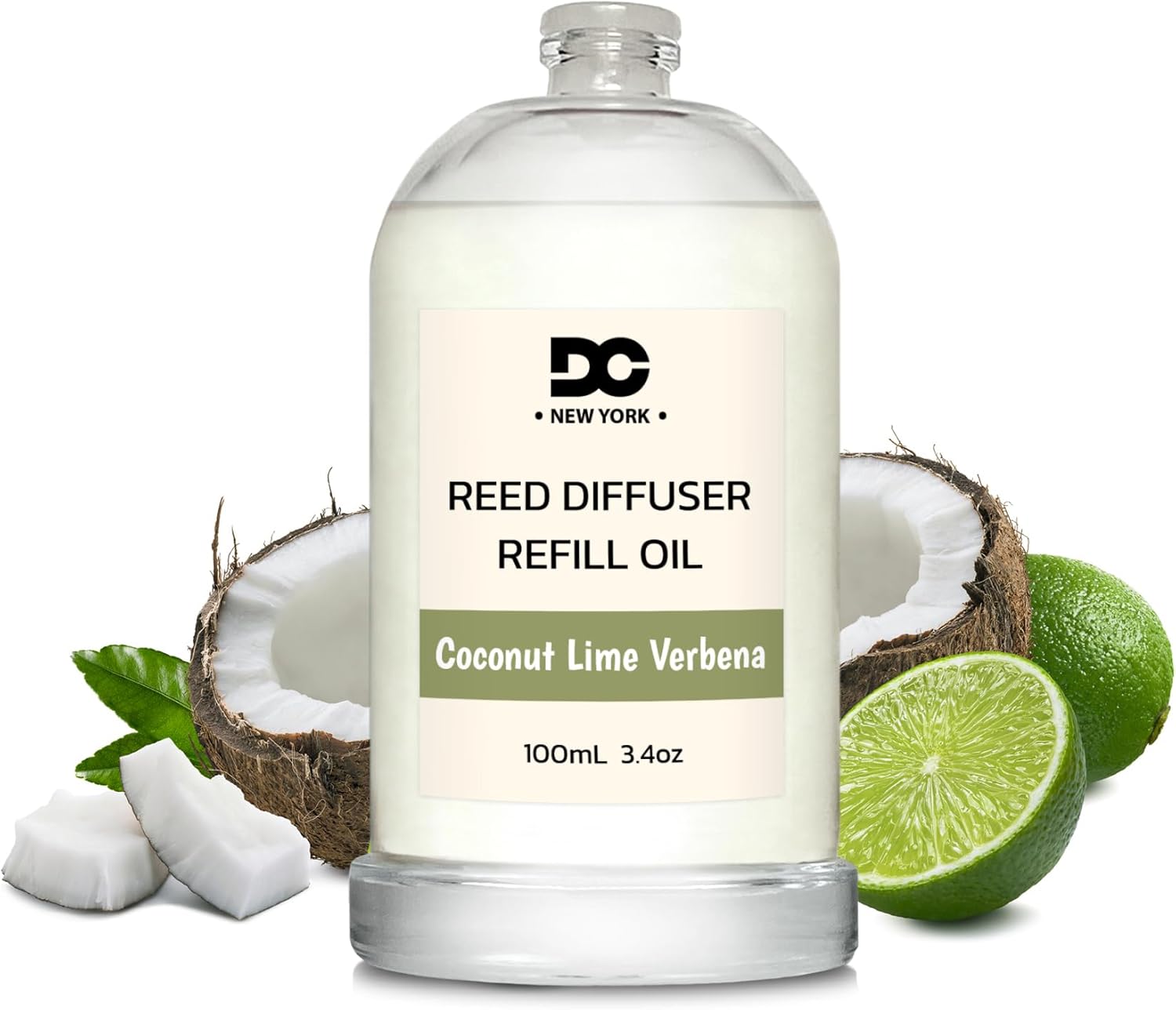 Daniellas Candles Coconut Lime Verbena Reed Diffuser Refill Oil