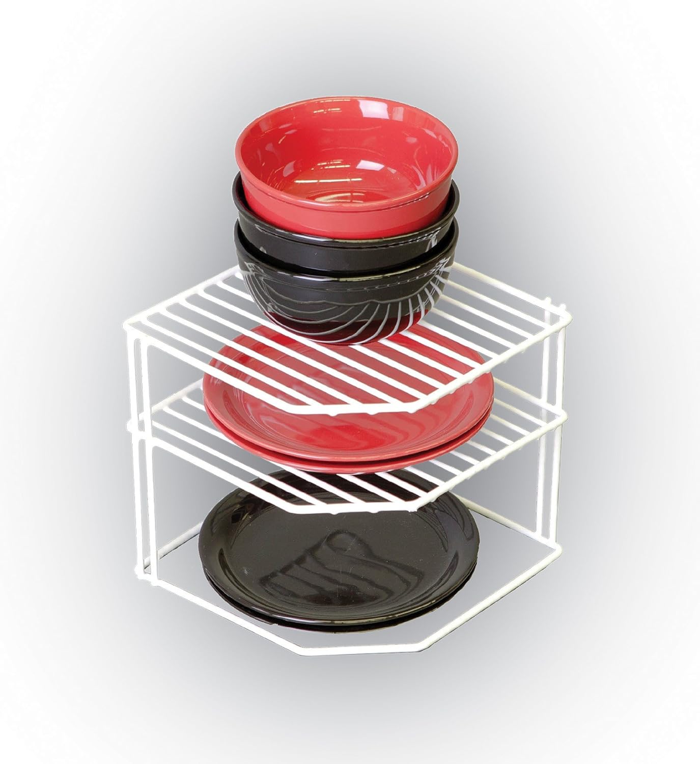 Grayline 40316 White Corner Helper Shelf