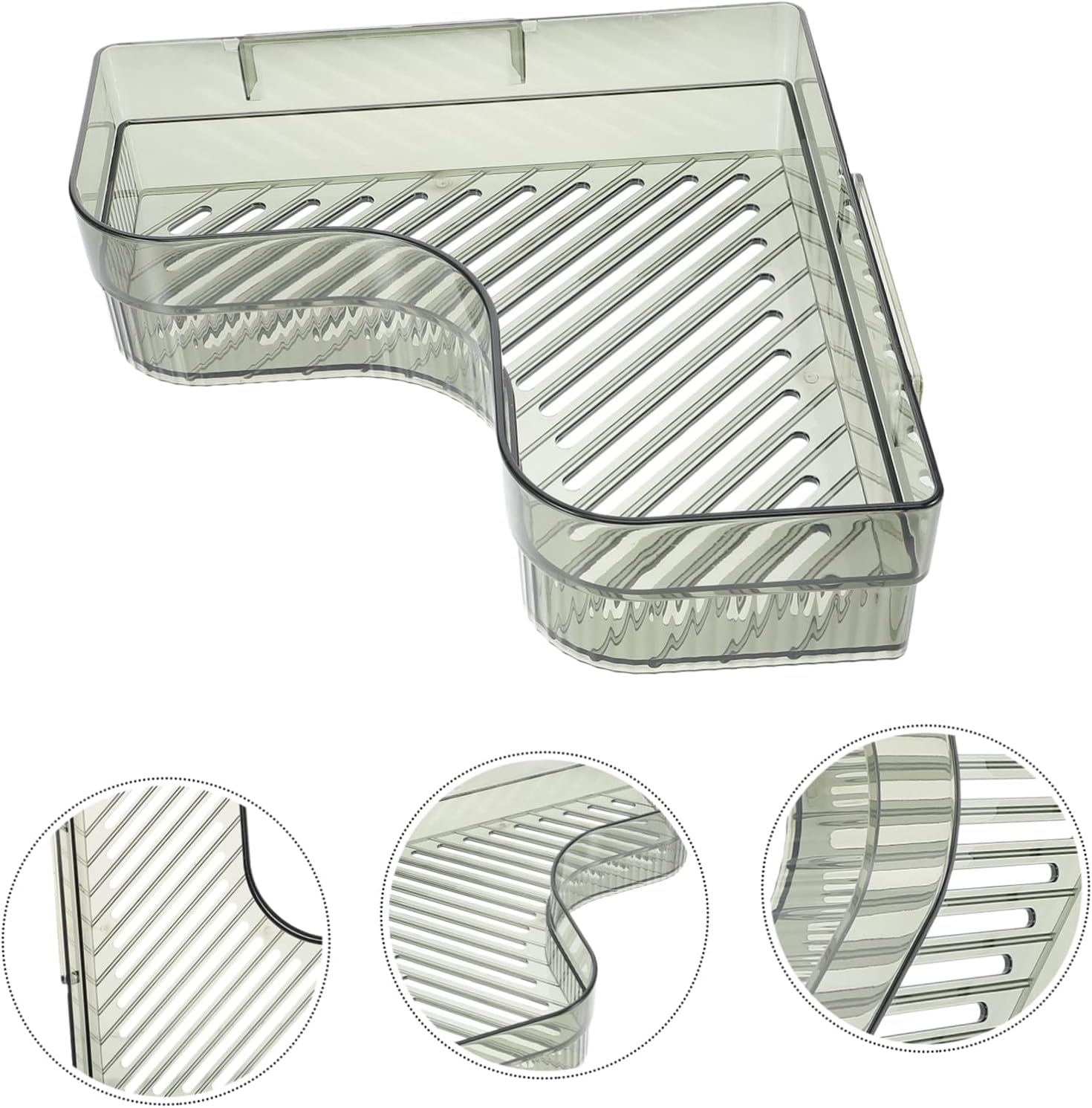Cabilock Green Corner Wall Mounted Storage Rack
