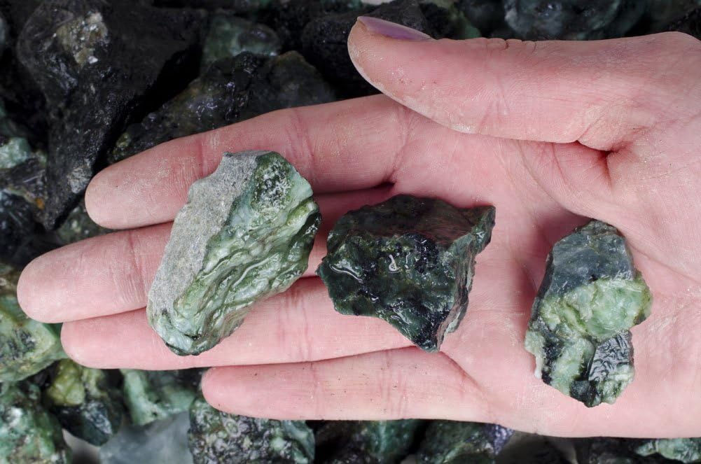 Fantasia Emerald Rough Stones 1 lb Grade 1 Brazil