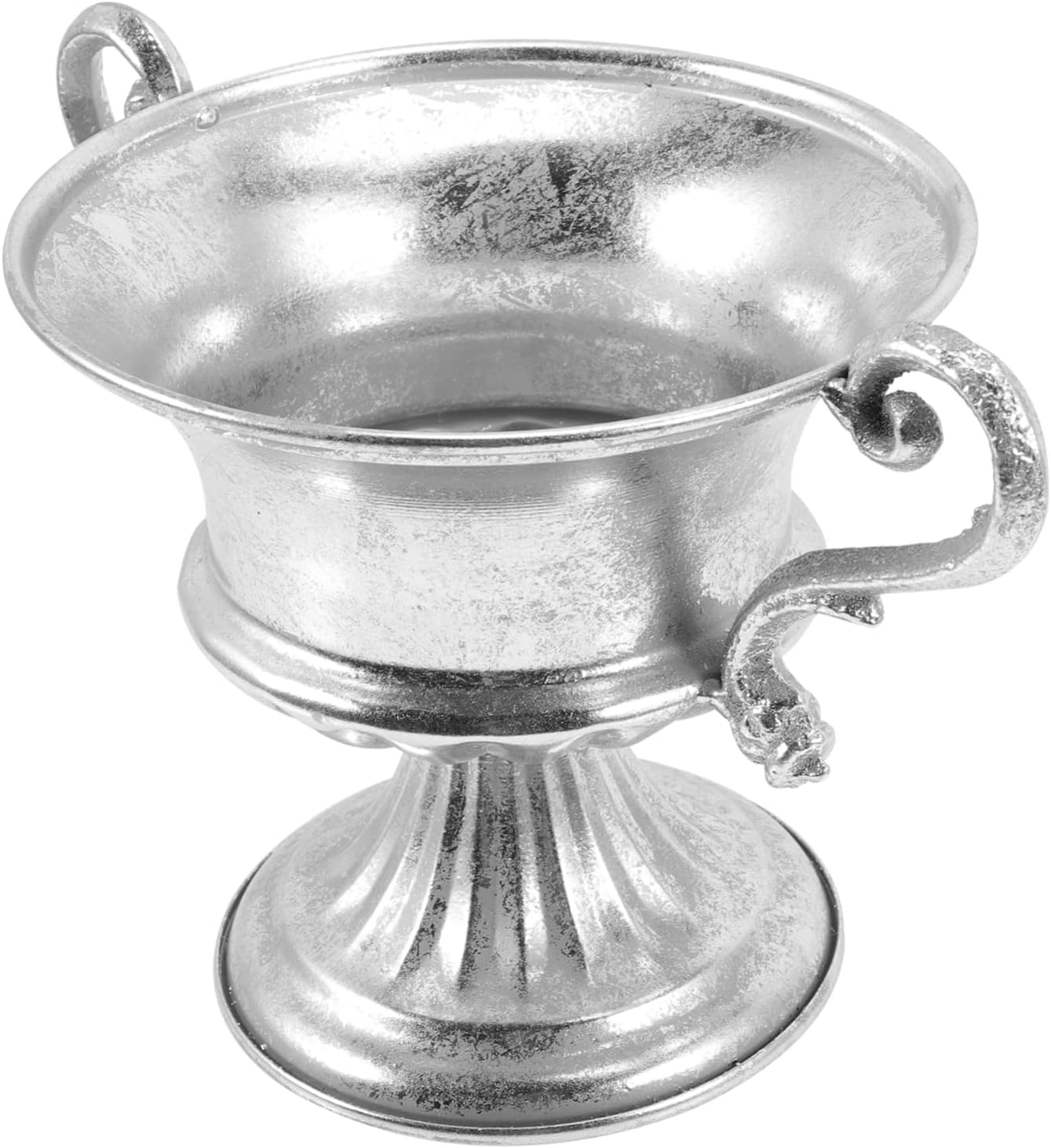 Elegant Silver Urn Vase for Home and Office Decor