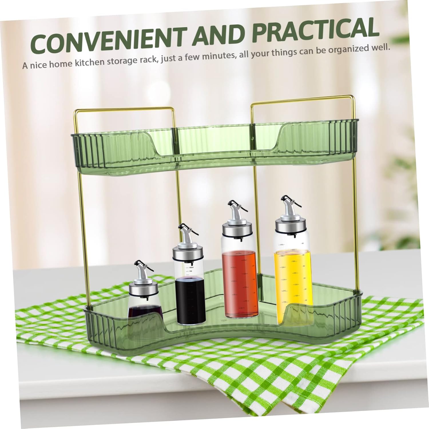 IMIKEYA Corner Storage Rack for Kitchen and Bathroom