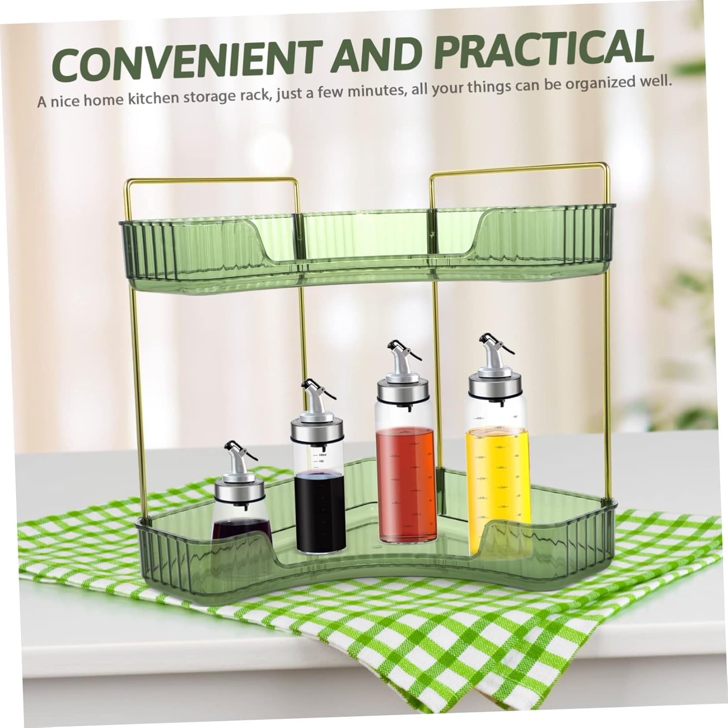 HEALLILY Corner Shelf Bath Cabinet Organizer