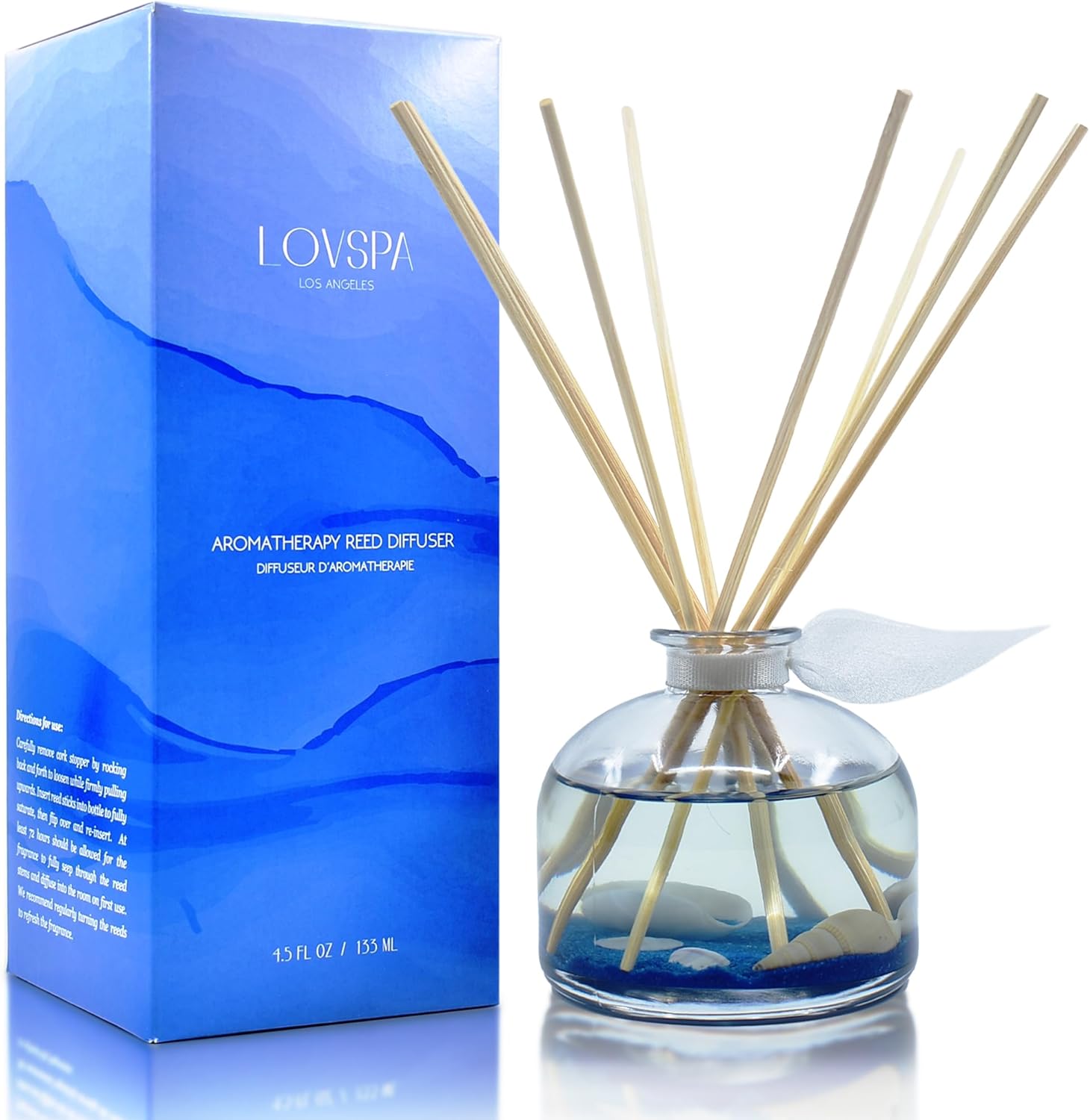 LOVSPA Escape Beach Getaway Reed Diffuser Set