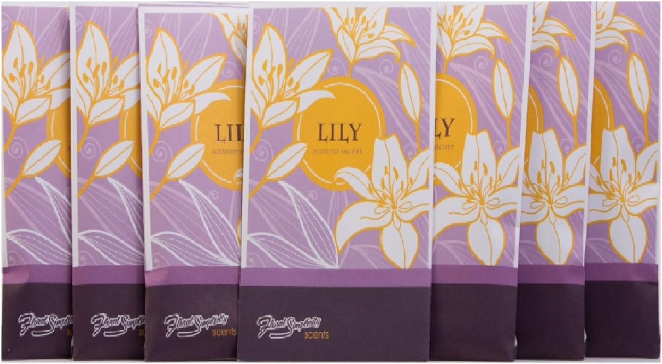 Lily Scented Sachets Pack of 3 - Home Fragrance