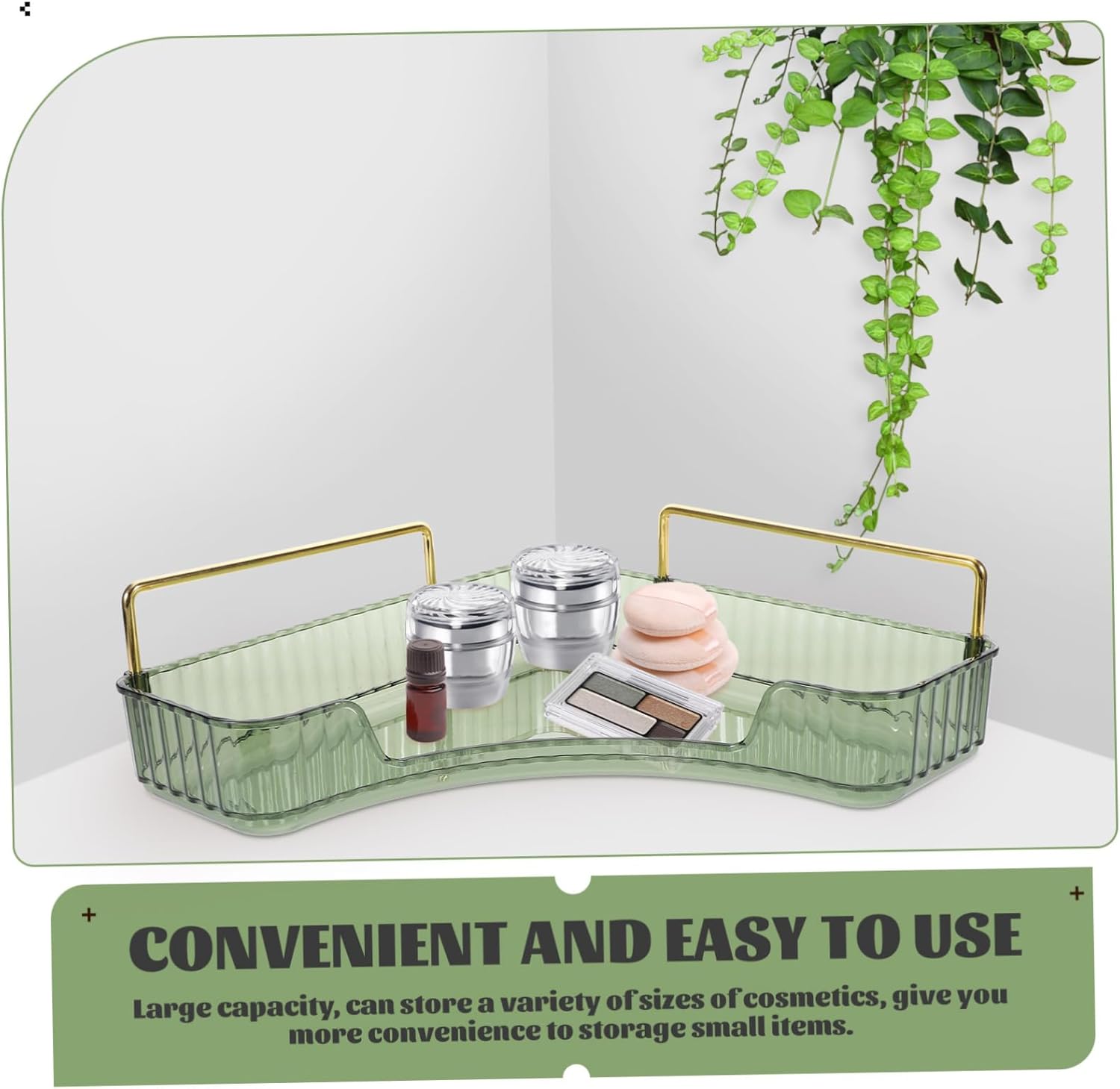 Cabilock Vanity Organizer Corner Shelf Storage Rack