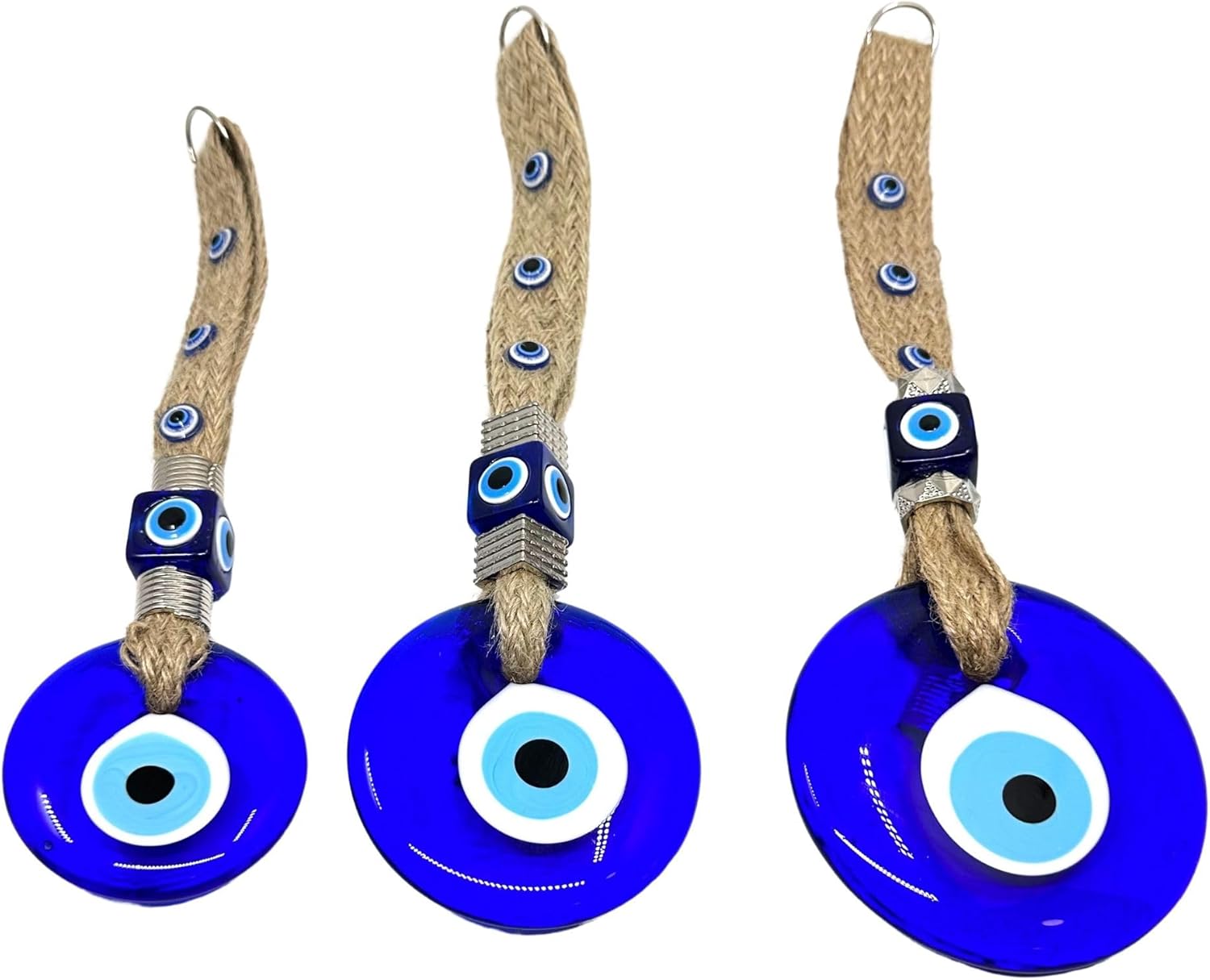 Turkish Evil Eye Wall Hanging Gold 35 Inch Decor