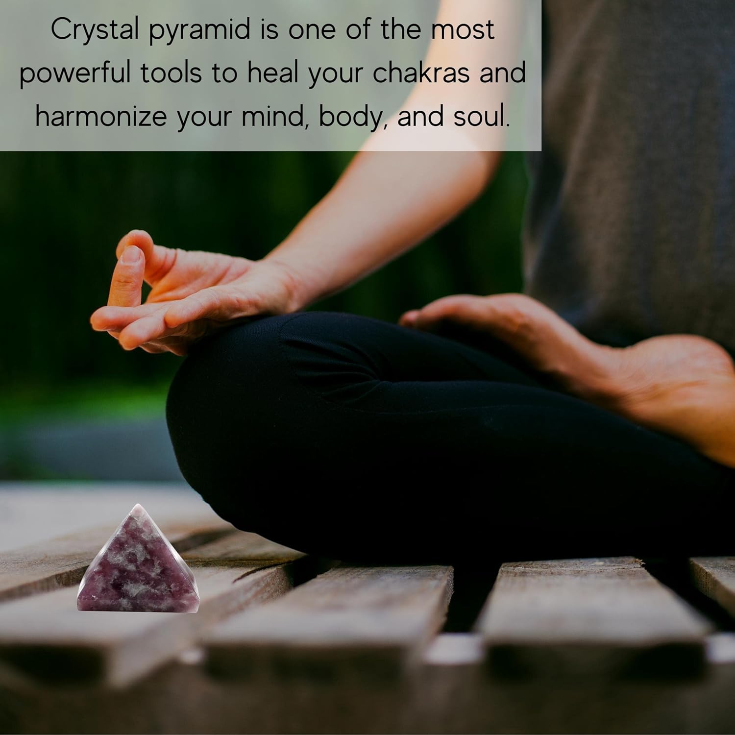 Lepidolite Pyramid 1 Inch Crystal for Energy Healing