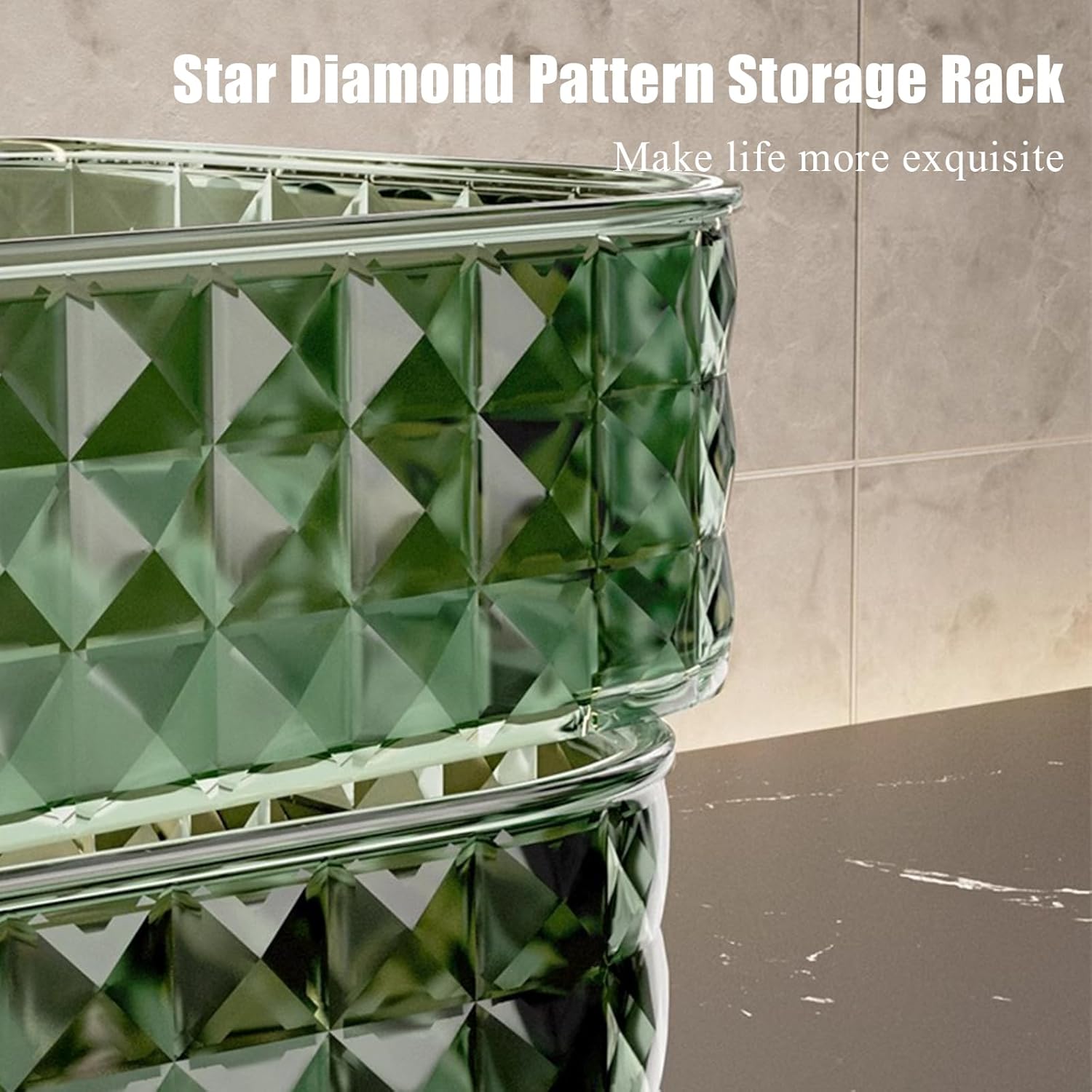 Wall-Mounted Storage Rack for Bathroom and Kitchen