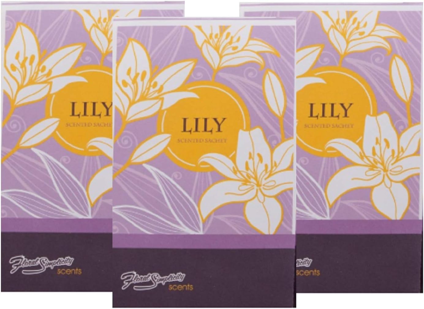 Lily Scented Sachets Pack of 3 - Home Fragrance