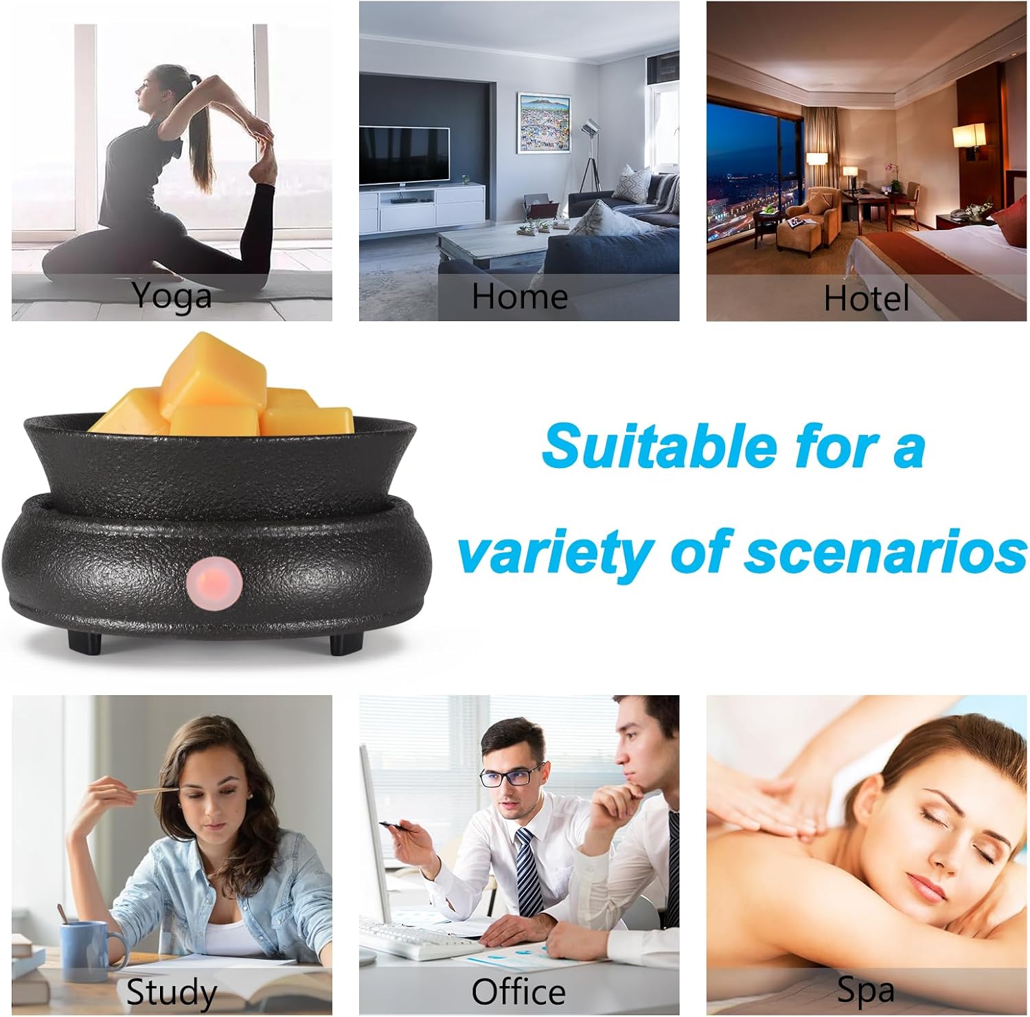 3-in-1 Ceramic Wax Warmer for Home Fragrance