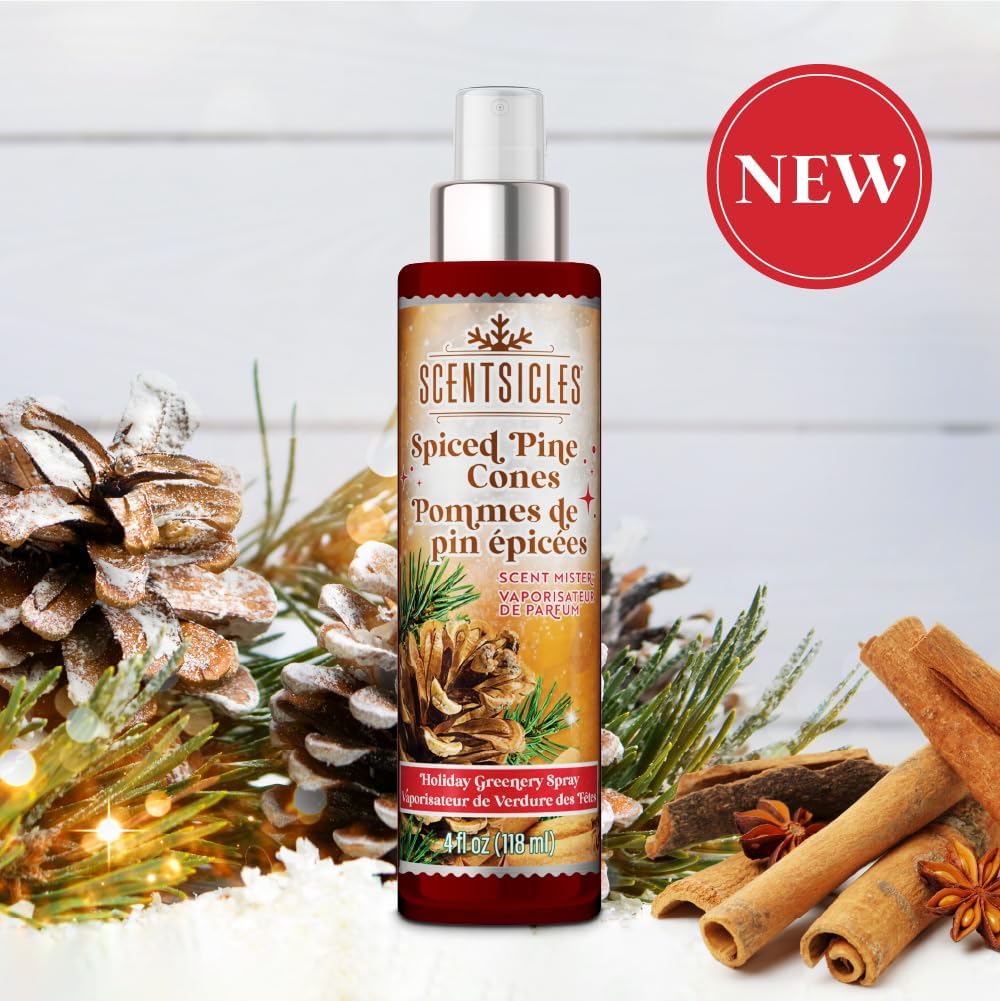Scentsicles Scent Mister White Winter Fir and Spiced Pine Cones 2 Pack