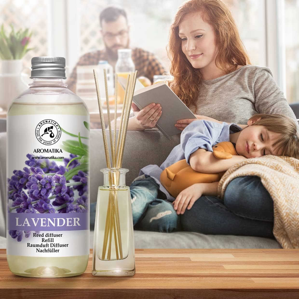Vanilla Lavender Reed Diffuser Refill Set 34 Fl Oz