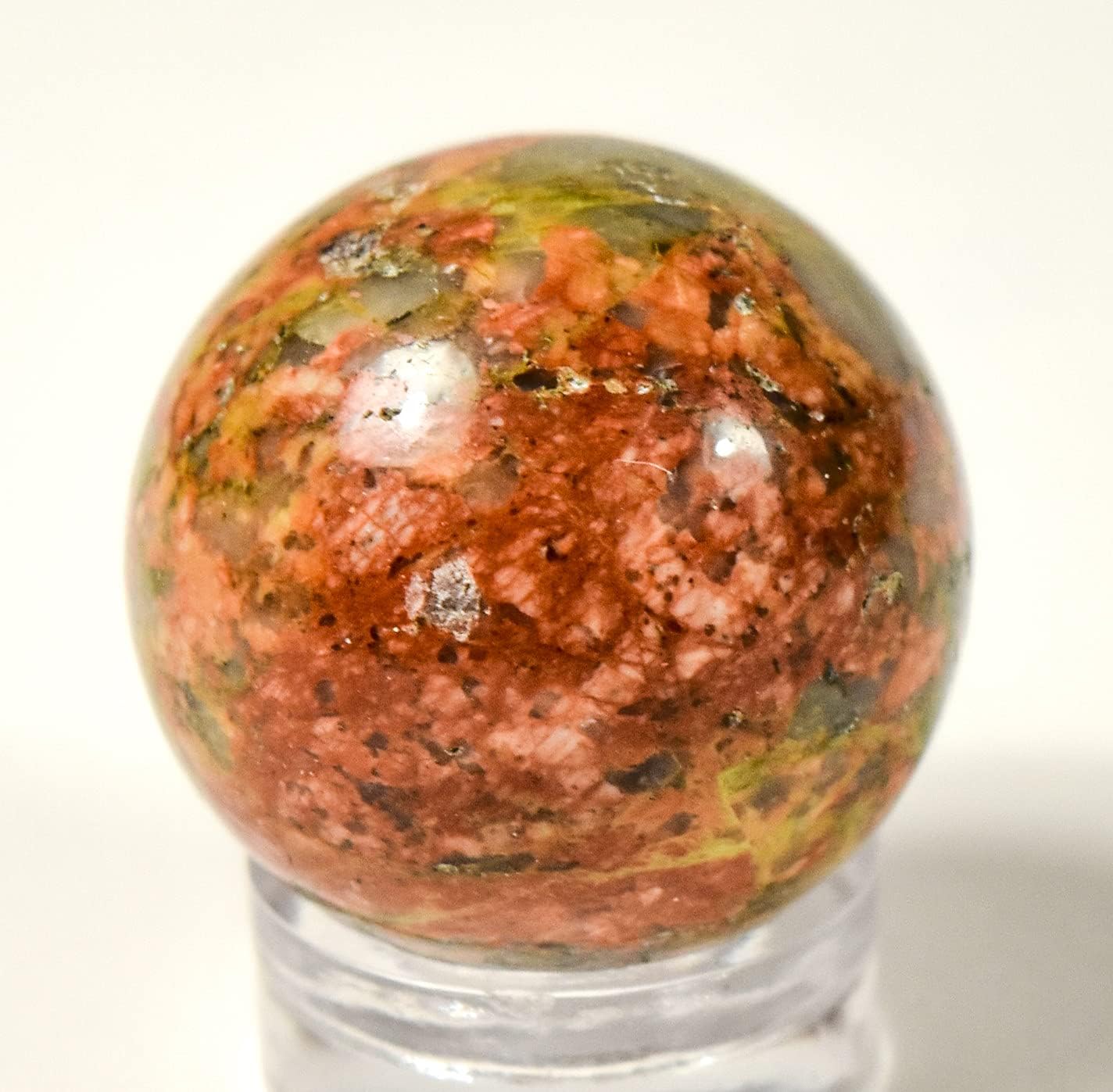 HQRP 20mm Unakite Sphere Polished Crystal Mineral Specimen - 1PC