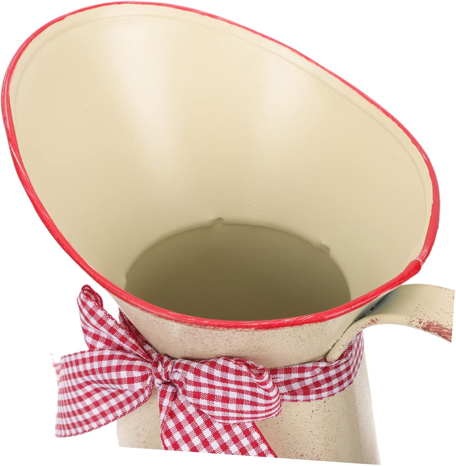 Rustic Metal Flower Bucket Vase for Home Decor 1