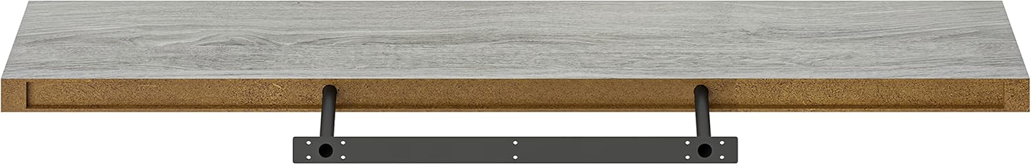 Ballucci Floating Shelf 48 Inch Wood Rustic Gray