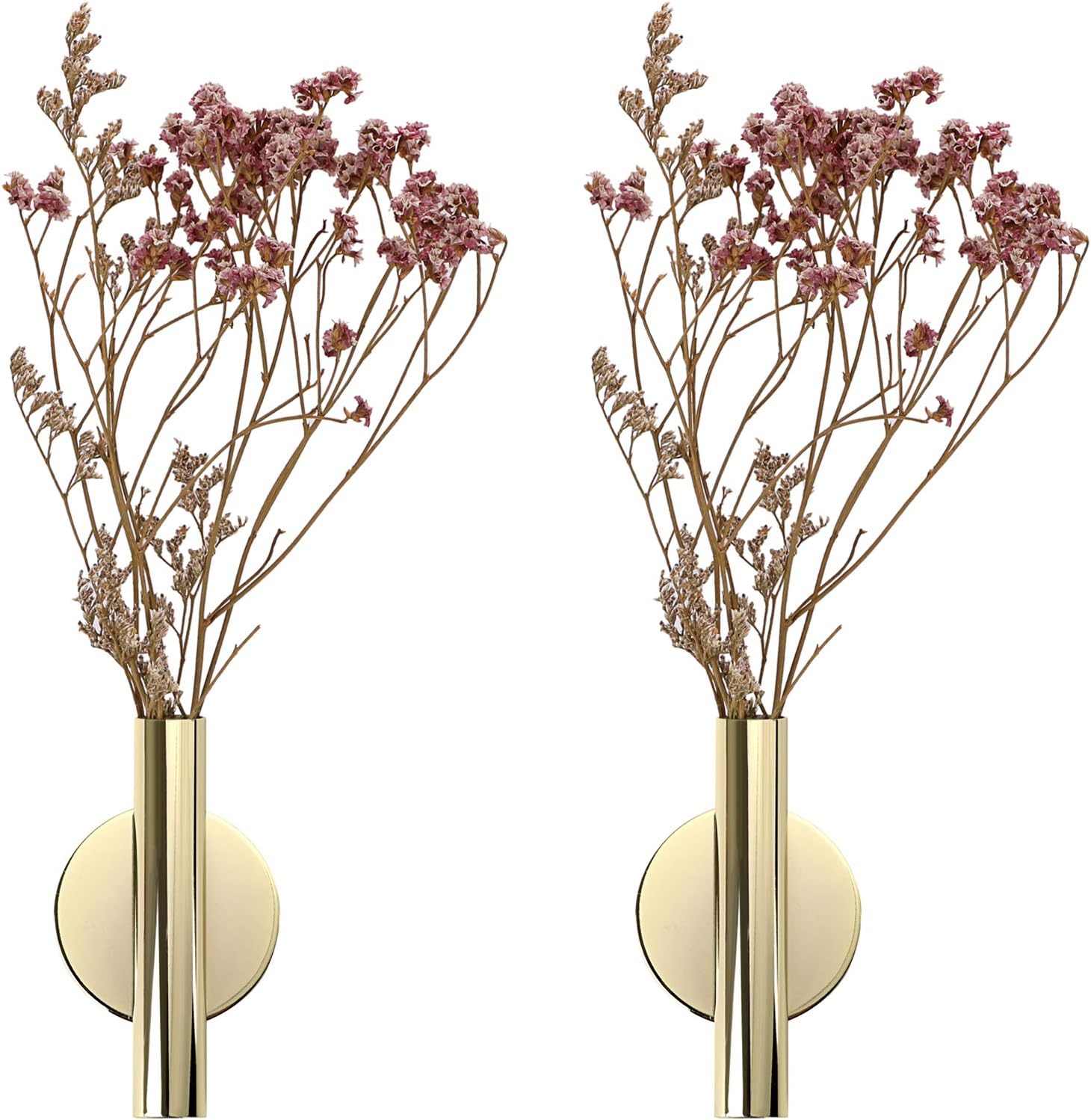 Juxyes Wall Flower Vase Tube Set of 2