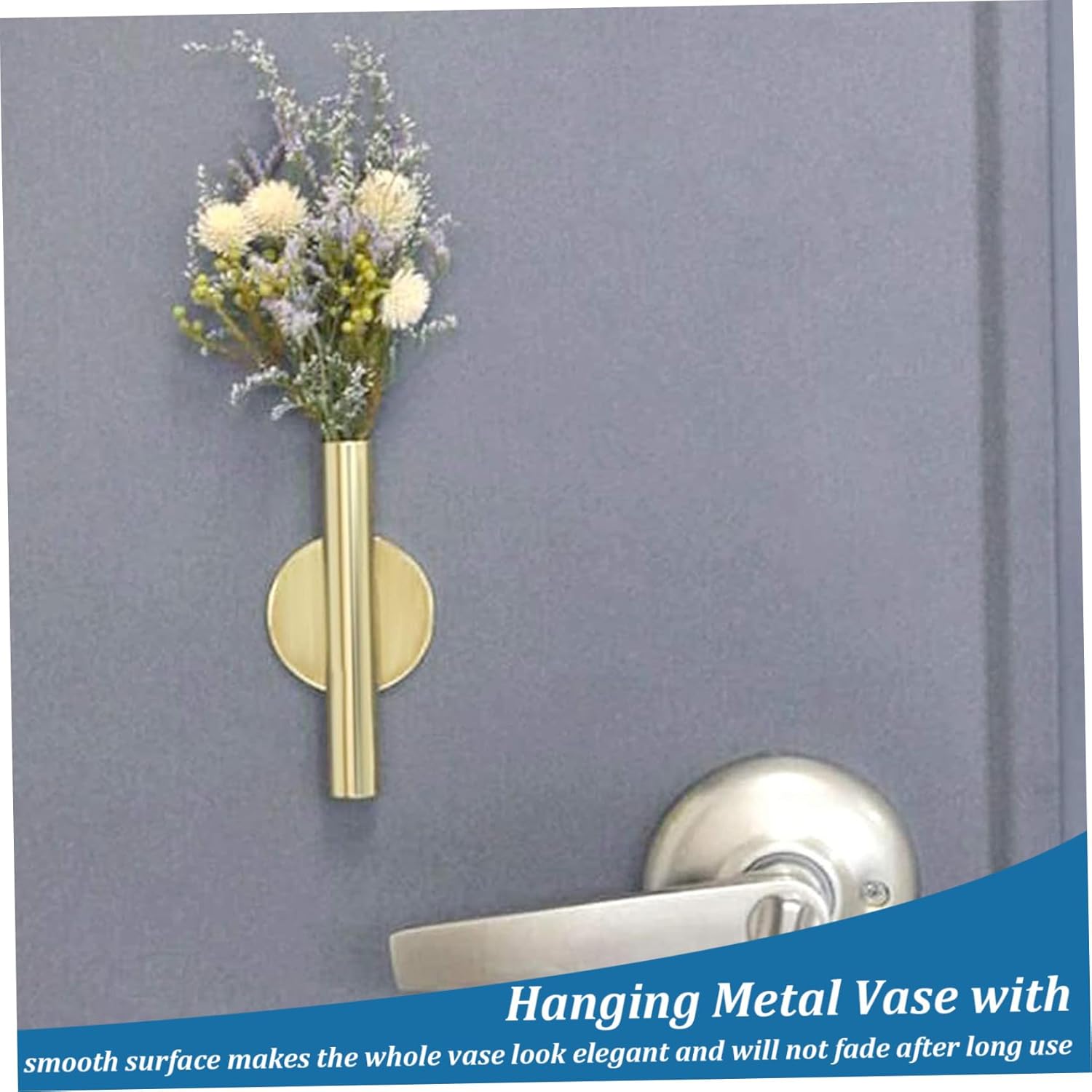 Wall Mount Vase Tube 2PCS Dried Flower Decor