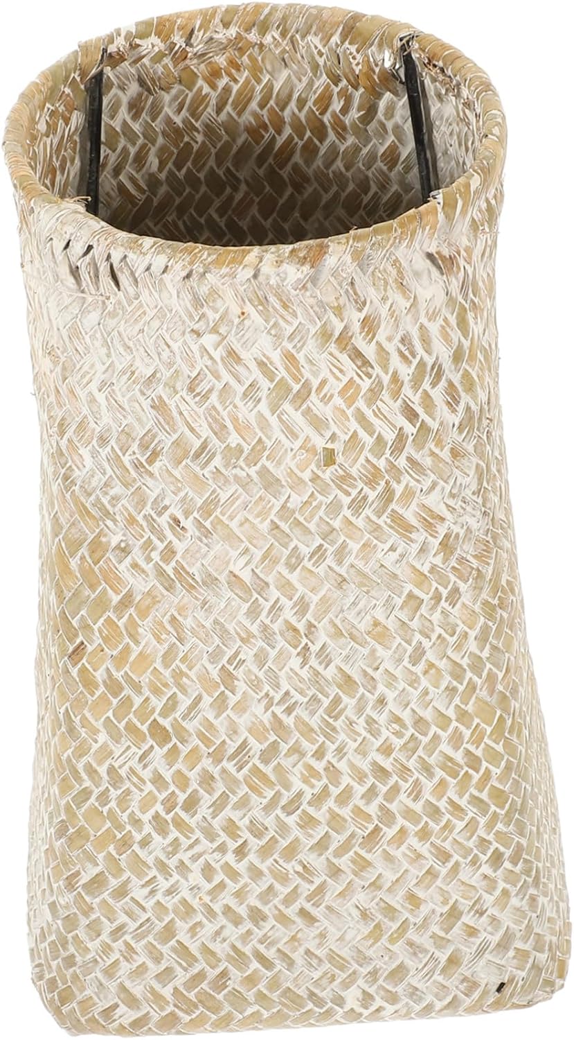 Woven Seagrass Flower Vase Handmade Retro Decor