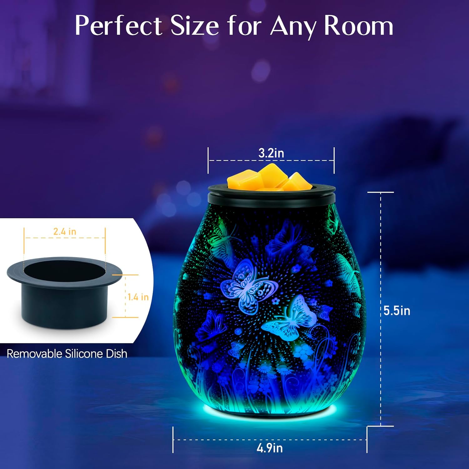 EQUSUPRO Electric Wax Melter with 3D LED Light