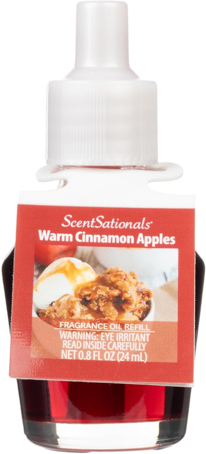 Scentsationals Fragrance Oil Refill 3-Pack - Warm Cinnamon Apple