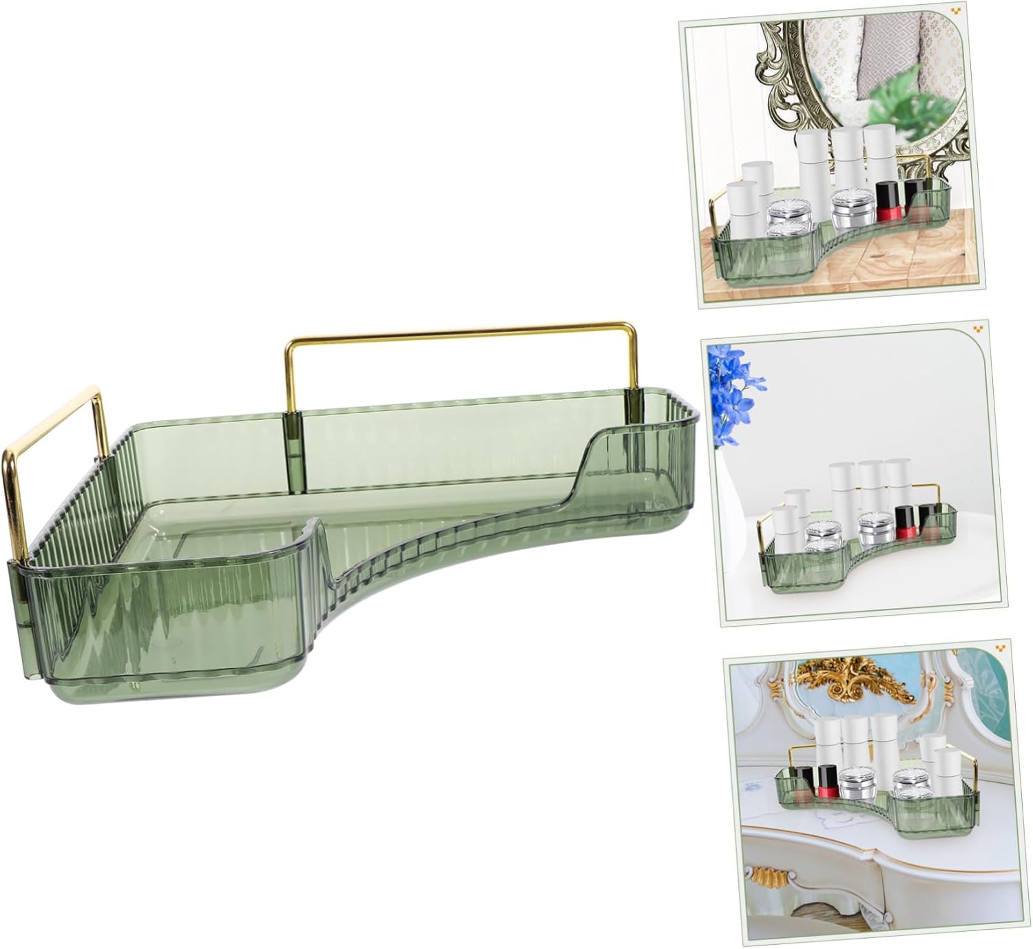 Cabilock Vanity Organizer Corner Shelf Storage Rack