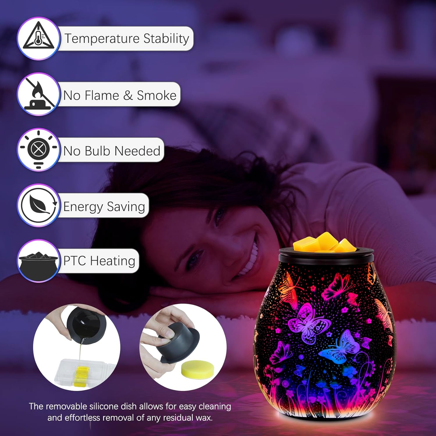 EQUSUPRO Electric Wax Melter with 3D LED Light