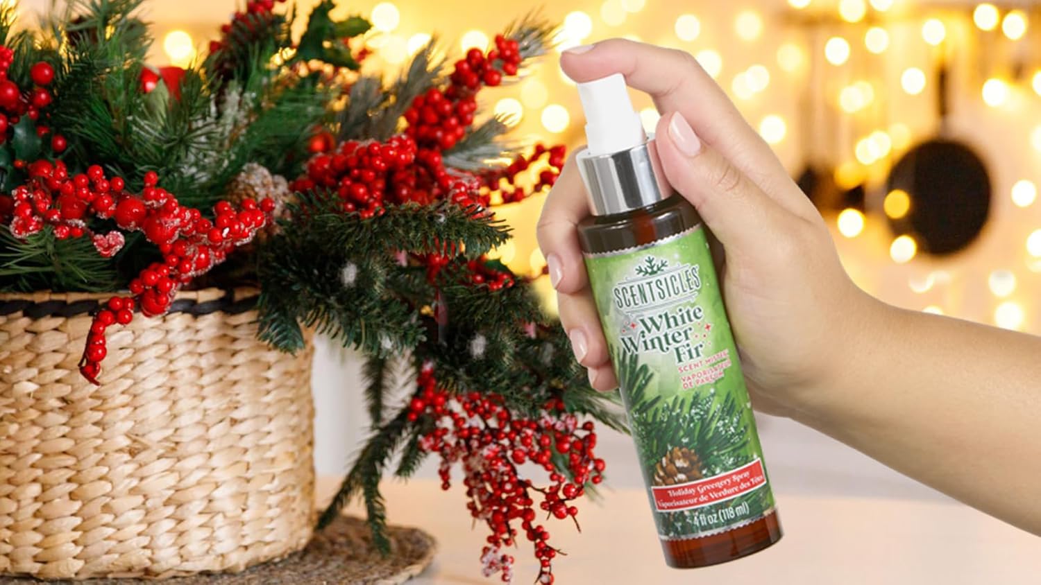 Scentsicles Scent Mister White Winter Fir and Spiced Pine Cones 2 Pack