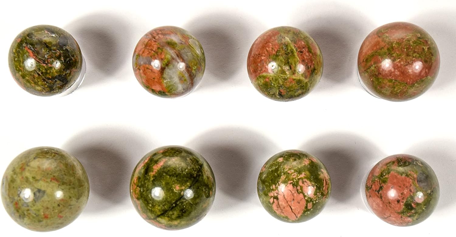 HQRP 20mm Unakite Sphere Polished Crystal Mineral Specimen - 1PC
